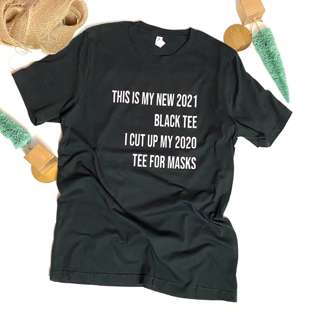 New 2021 Unisex fun Black Tees